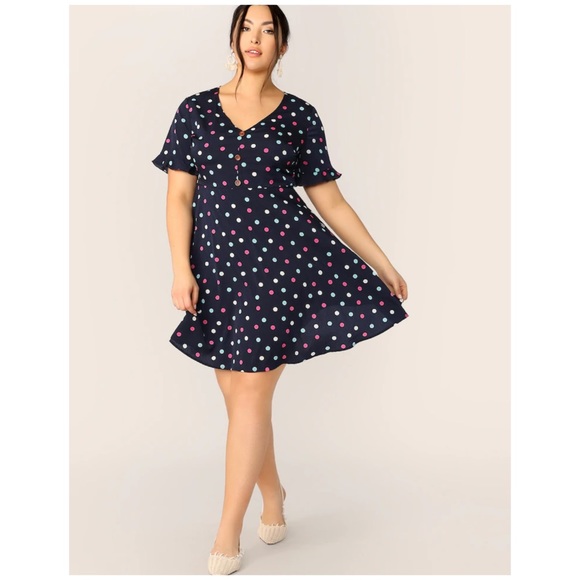SHEIN Dresses & Skirts - Plus Polka Dot Dress